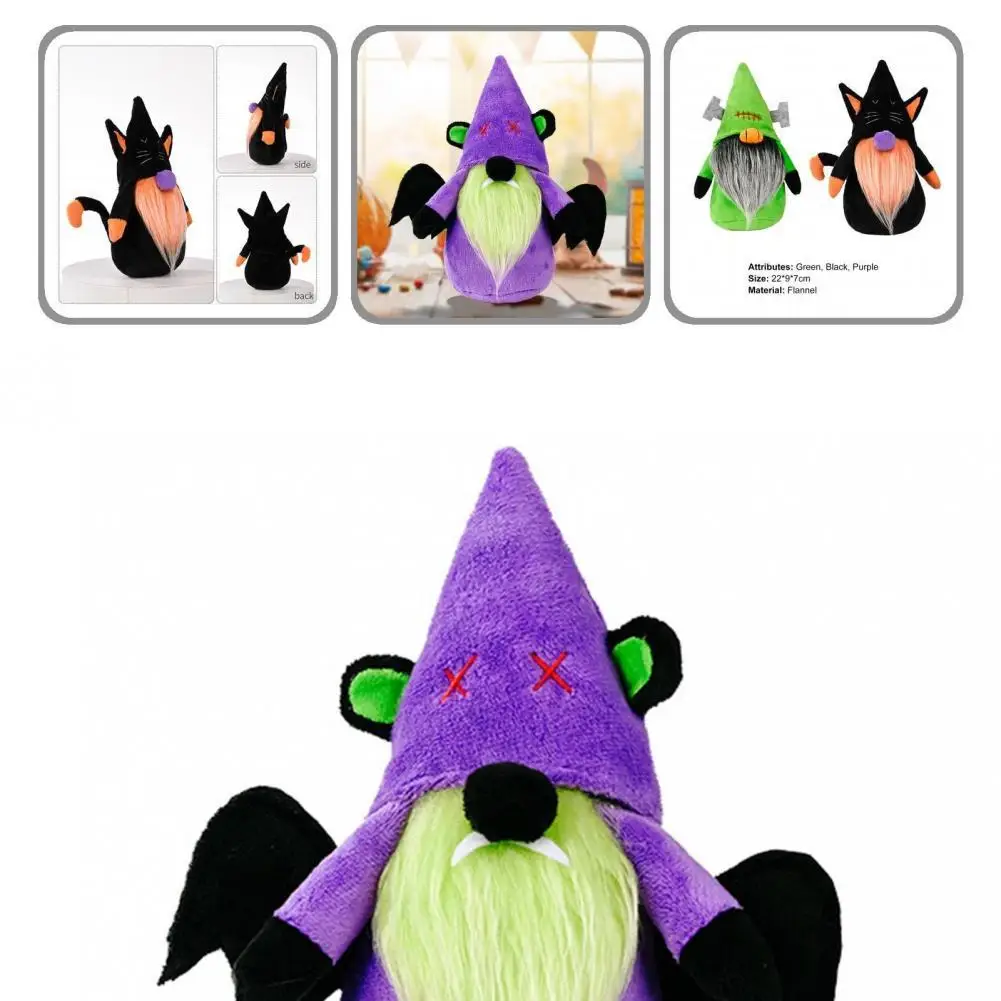 

Fine Workmanship Fashion Cute Halloween Delicate Faceless Gnome Plush Toy Flannel Dwarf Doll Eye-catching for Bedroom