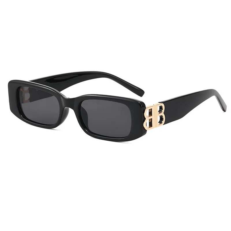 

New Retro Square Plastic Frame Trendy Sunglasses Ladies Outdoor street shooting Glasses Men's Sports Driving Mirror UV400