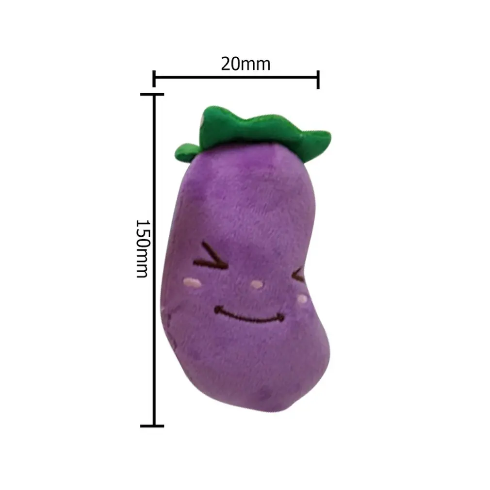 

Dog Puppy Chew Toy Squeaky Short Plush Sound Cute Vegetable Carrot Design Toys Safety Non-toxic Durable to Squeeze for Pets Toys