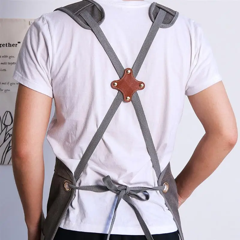 

Woodworking Aprons Heavy Duty Waxed Canvas Work Apron With Pockets Carpenter/Blacksmith Shop Apron For Men Gift