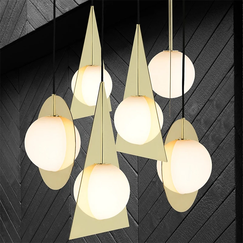 Modern Caswell LED Pendant Light Nordic ball pendant light Decoration simple lamp for Living Room Bedroom kitchen island lamp