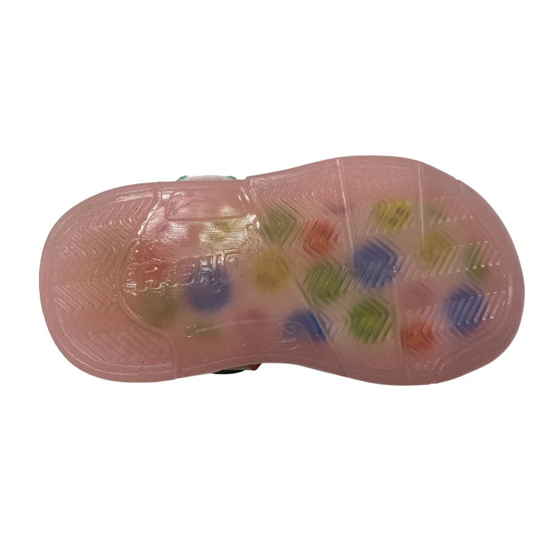 

GT GOERTEK Baby Girls Jelly Sandals Children's Soft Sole LED Light Sandals Toddler Girls Summer Sandals Anti-Slip Anti-Collision