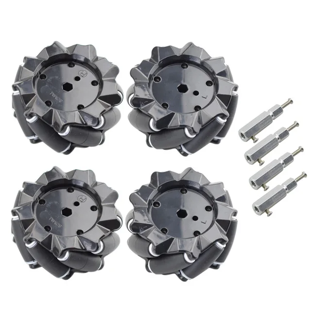 

60/80/Высокопрочное пластиковое колесо Mecanum, всенаправленный умный робот-автомобиль с втулкой