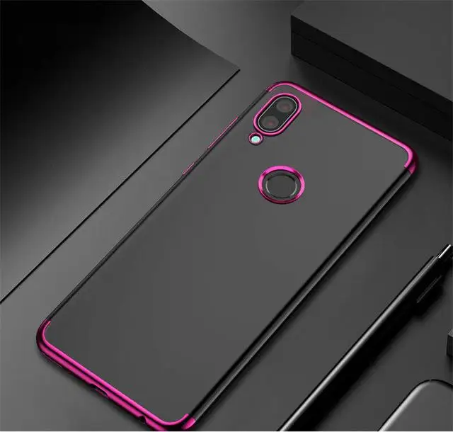 Purple Чехол для телефона для Xiaomi Redmi Note 8 Pro, чехол, роскошный бампер, силиконовая прозрачная задняя крышка для Xiaomi Redmi Note 8T Note8 8A Note 7 Pro - Цвет: Purple