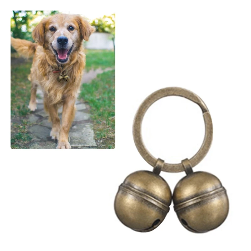 

Pet Collar Bells High Quality Metal Durable Superlight Puppy Outing Decoration Round Shaped Puppy Bells for Cats/Dogs