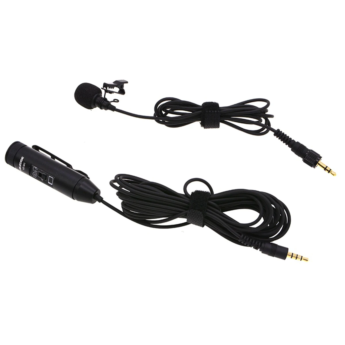 

3.5mm Audio Clip-On Lavalier Condenser Microphone Omni-Directional Mic For Smartphone DSLR Cameras Camcorders PC​