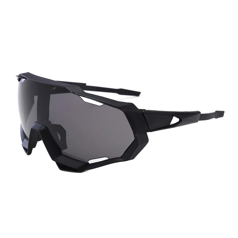 Black Gray Мужские и женские очки UV400 для велоспорта, уличные солнцезащитные очки для горного велосипеда, шоссейного велосипеда, спортивные очки для горного велосипеда, очки для гонок и верховой езды - Цвет: Black Gray