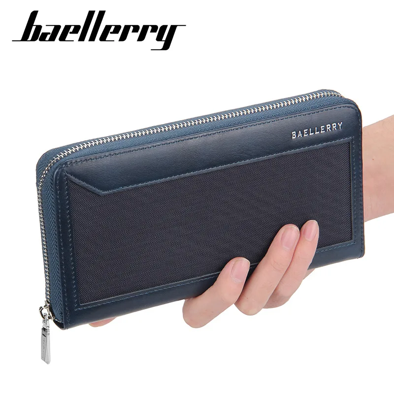 

2021 New Men Clutch Wallets Large Capacity Phone Pocket Zipper Men Clutch Bag Fashion Male Wallet Gift For Boy