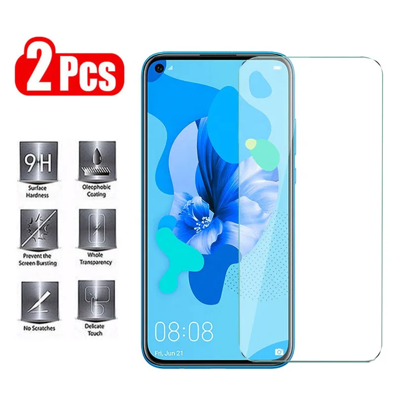 

2pcs/lot 2.5D HD 9H Tempered Glass Screen Protector For Honor 20 Pro 20i 20s Potective Transparent Film On Honor 8/9/10 Youth