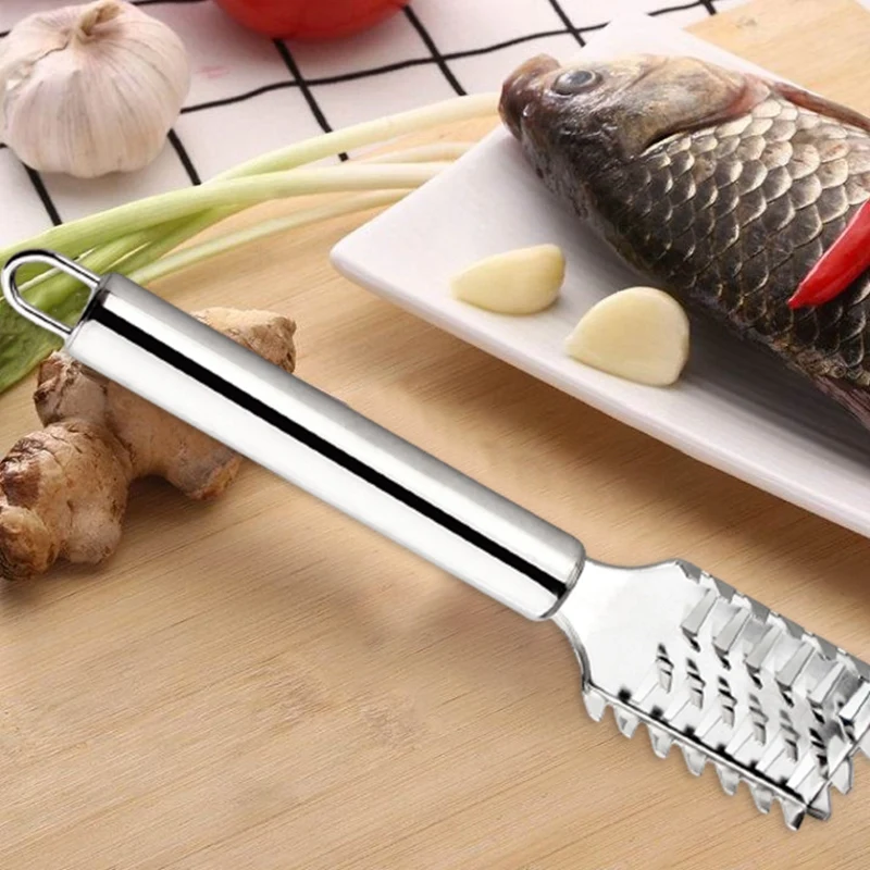 Рыбья чешуя жидкость для снятия Нержавеющая сталь рыбьей чешуи скребок очистки