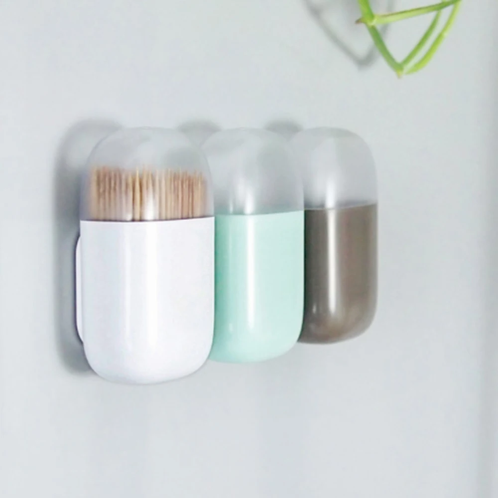 

Portable Magnetic Toothpick Holder Container Toothpick Box Refrigerator Oven Household Toothpick Dispenser Eco-friendly Durable