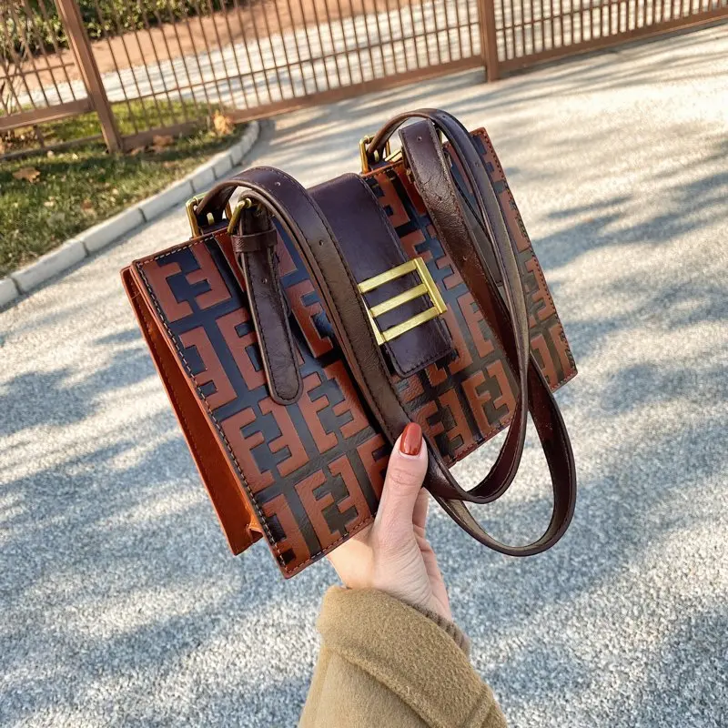 

Bag handbag new Korean fashion retro simplicity ins online celebrity Joker shoulder underarm bag pu crossbody bags for women