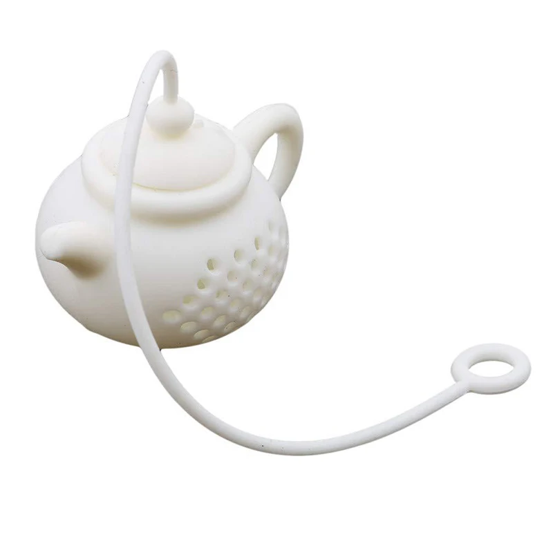 

Reusable Silicone Tea Infuser Creative Teapot Shaped Funny Herbal Tea Bag Coffee Filter Diffuser Strainer Tea Accessories