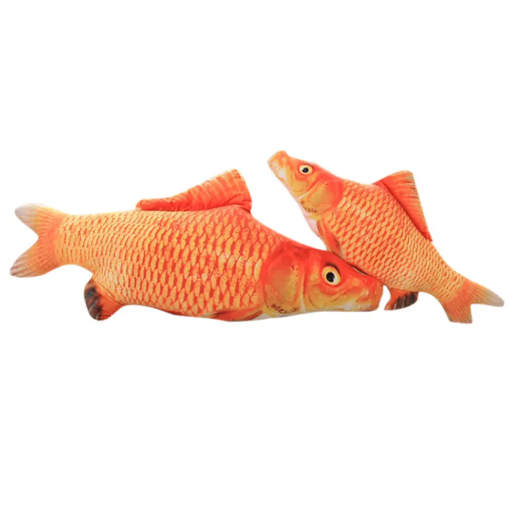 Мягкая Плюшевая 3D игрушка для кота в форме рыбки интерактивный подарок