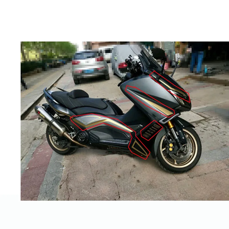 Обтекатели для мотоциклетных фар наклейки эмблемы YAMAHA TMAX530 TMAX 530|Наклейки и
