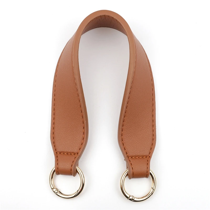 

066F PU Leather Handle Strap Detachable Buckle Replacement for Beach Bag Bucket Handb