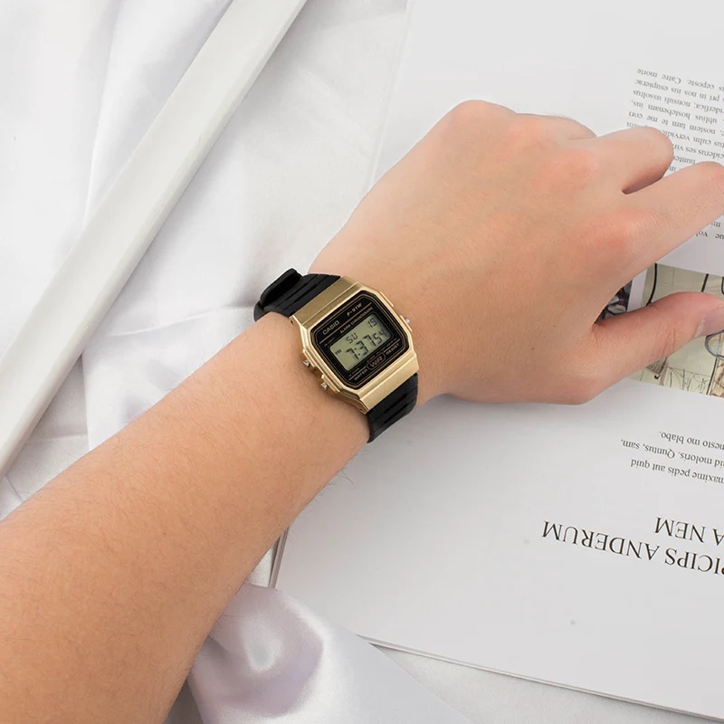 

Casio Watch Fashionable waterproof sports retro square small square electronic men's Watch F-91WM-9A