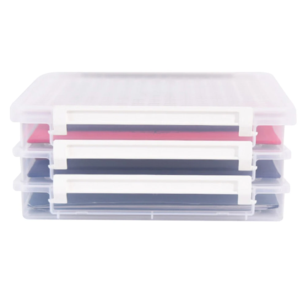 

Transparent File Storage Box Document Paper Storage Container Office Supplies Dropshipping