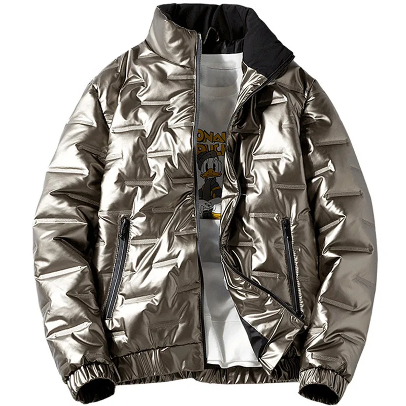 Aolamegs 2021 Winter Down Jacket Men Casual Zipper Coat Hip Hop Men's Jacket Waterproof Thick Warm Parka Jacket Plus Size 8XL
