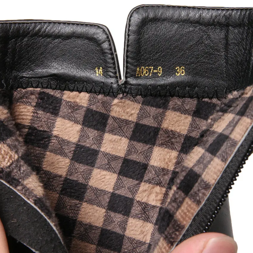 

Dilalula Hot Sale Two Diffrent Type Heels Women Boots Zipper Platform Ankle Boots Square Thin High Heel Autumn Boots Size 34-39