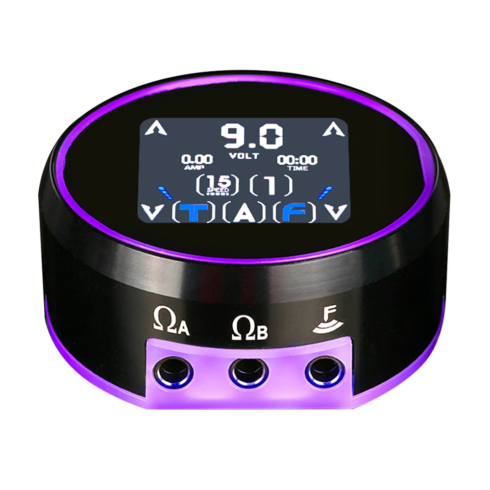

2022 New AURORA-3 LCD Tattoo Power Supply Full Touch Screen RGB Colorful Light for Coil Rotary Tattoo Gun Machine with Adapter