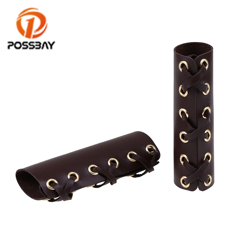 Чехол POSSBAY для ручки мотоцикла черного красного цвета кожаный защитный чехол