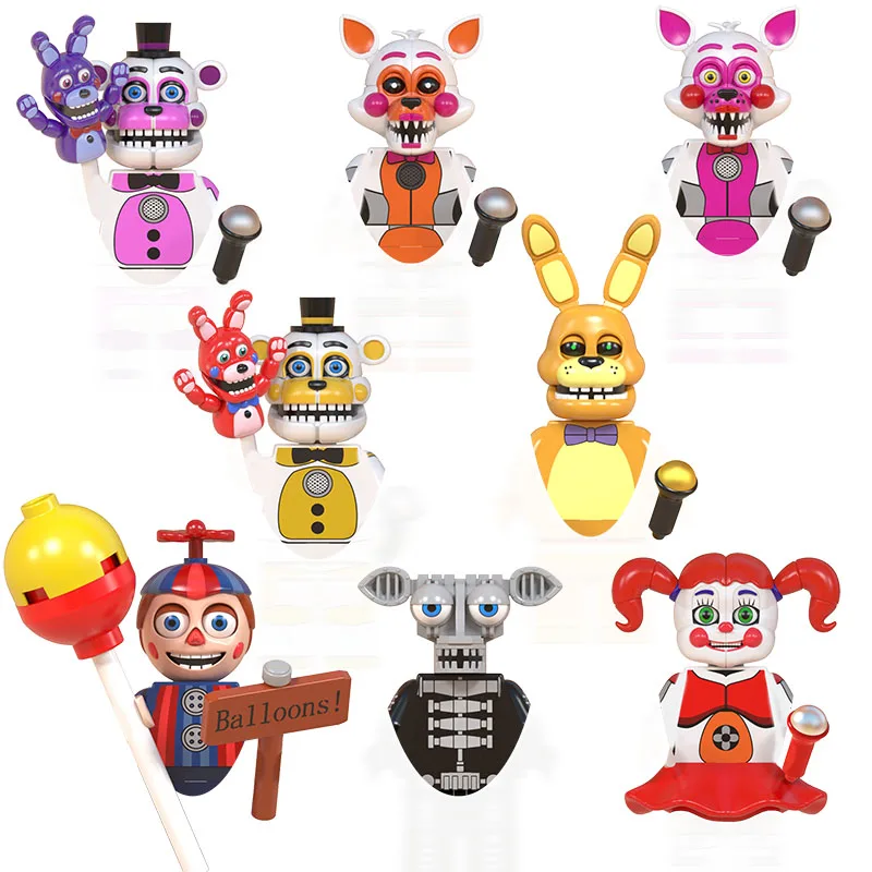 FNAF пять ночей у медведя мини-кукла экшн-фигурка игровая игрушка Бонни и Чика Foxy