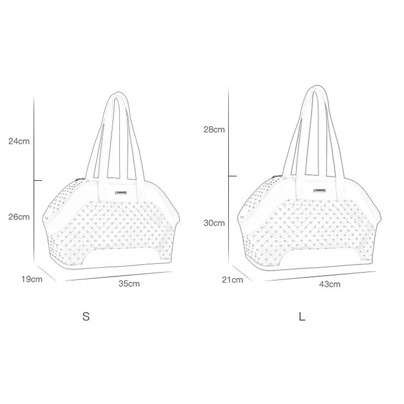 

Portable Pet Handbag Breathable Cat Carrier Bag PU Mesh Fabric Cat Dog Bag Outdoor Travel Single Shoulder Bags For Puppy Kitten