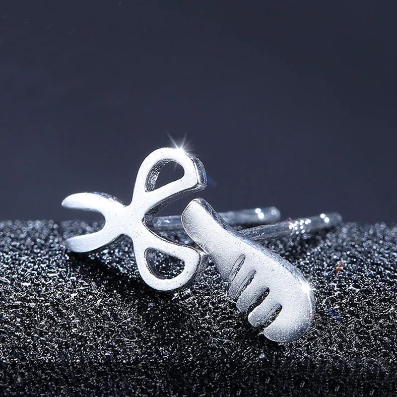 Анти аллергические милые персональные Асимметричные маленькие ножницы Расческа