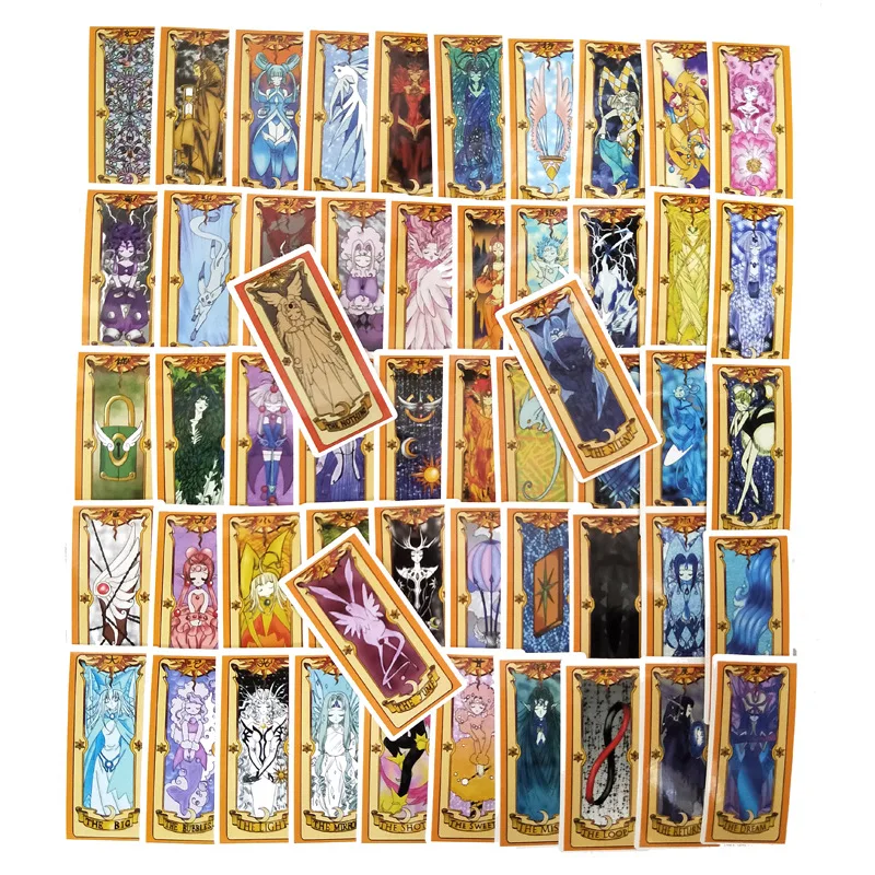 

53Pcs Card Captor Clow Card Stickers For Suitcase Skateboard Laptop Luggage Fridge Phone Car Styling DIY Decal Sticker