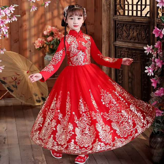 Детские китайские платья