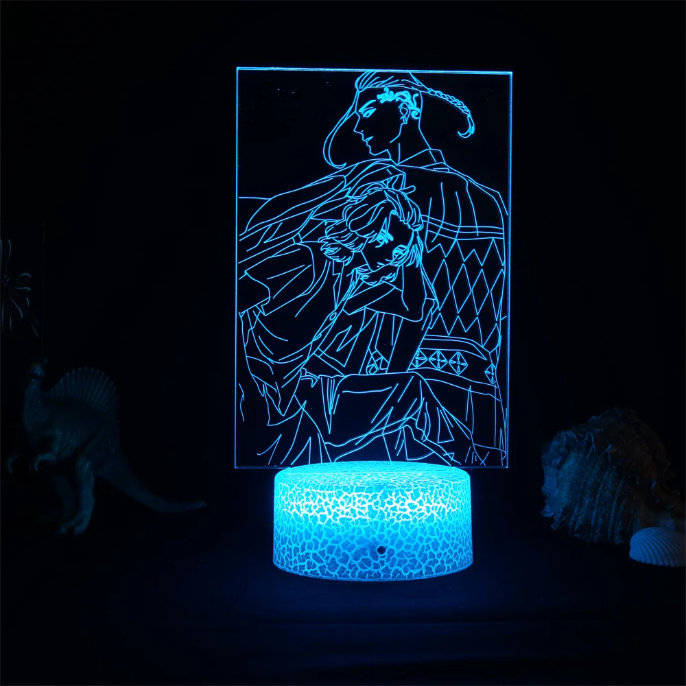 

Anime Tokyo Revengers Draken And Mikey Lamp Manga 3d Light Led Lamp for Child Bedroom Decor Night Light Birthday Gift Room Table