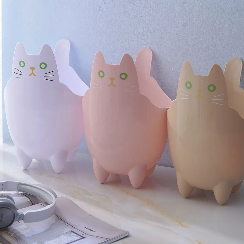 Креативные кошачьи мусорные ведра бытовые настольные многофункциональные