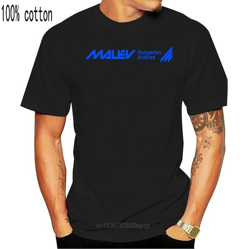 

New Malev Airways Shirt Logo Hungarian Airlines Pilot Aviation Jet 2021 Streetwear Short Sleeve Tees