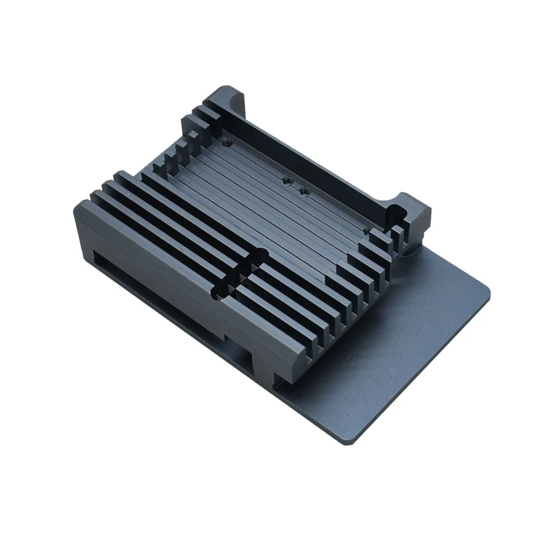 Для Raspberry Pi 4 4B Алюминий чехол Корпус кожух CNC охлаждения P/N: двойной вентилятор для