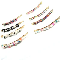 %d0%b7%d0%b0%d0%ba%d0%be%d0%bb%d0%ba%d0%b8 handmade cute hair clip colorful sand beads hair accessories metal golden hairpin jewelry for women accessoire cheveux