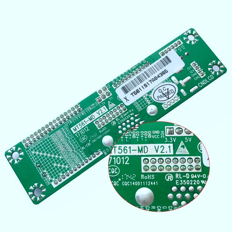 10-42Inch LVDS Universal Lcd Driver Board MT561-MD Free Program 12V 25Kinds Jump Cable VGA+DC | Электроника