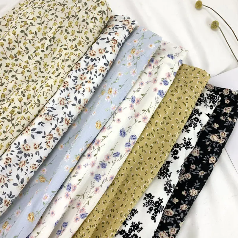 

Floral Skirt Female 2021 Summer New Chiffon High Waist Mid-length Skirt Ins Super Fairy Thin A-line Long Skirt