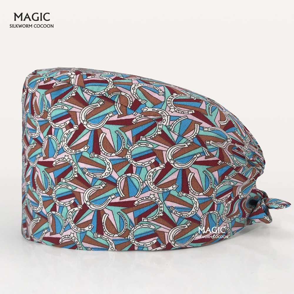 

100%Cotton Anesthetist Operating Room Working Cap Hospital Medical Nurse Pet Grooming Clinical Doctor Caps Medical Surgical Hats