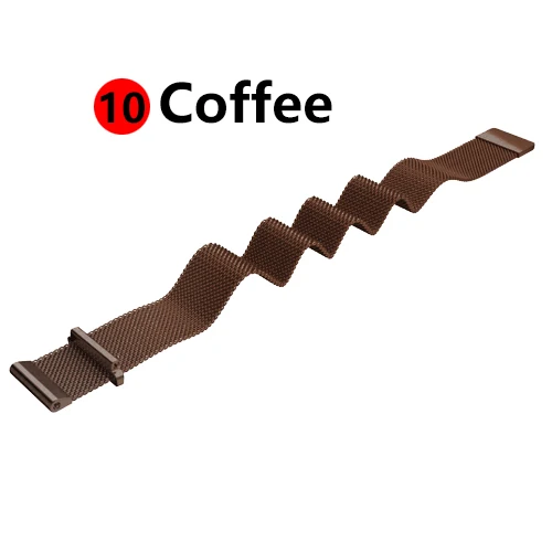 Coffee 10 Galaxy watch 46 мм для samsung active 2 42 мм S2 S4 gear S3 frontie hauwei часы gt amazfit ремешок Bip 20 мм 22 мм браслет ремешок для часов - Цвет ремешка: Coffee 10