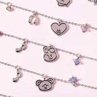 jcbtshbulletproof youth group should help the same korean cute bracelet student anklet jewelry fashion chain cartoon doll head