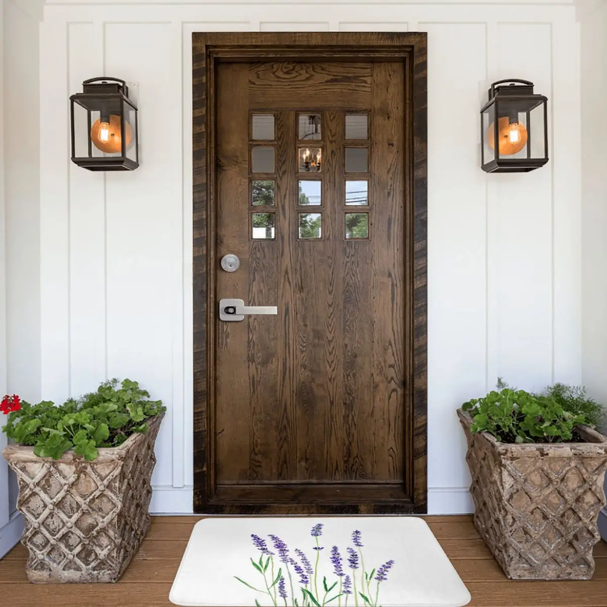 Фиолетовый Лавандовый коврик ковер нескользящий напольный из полиэстера для