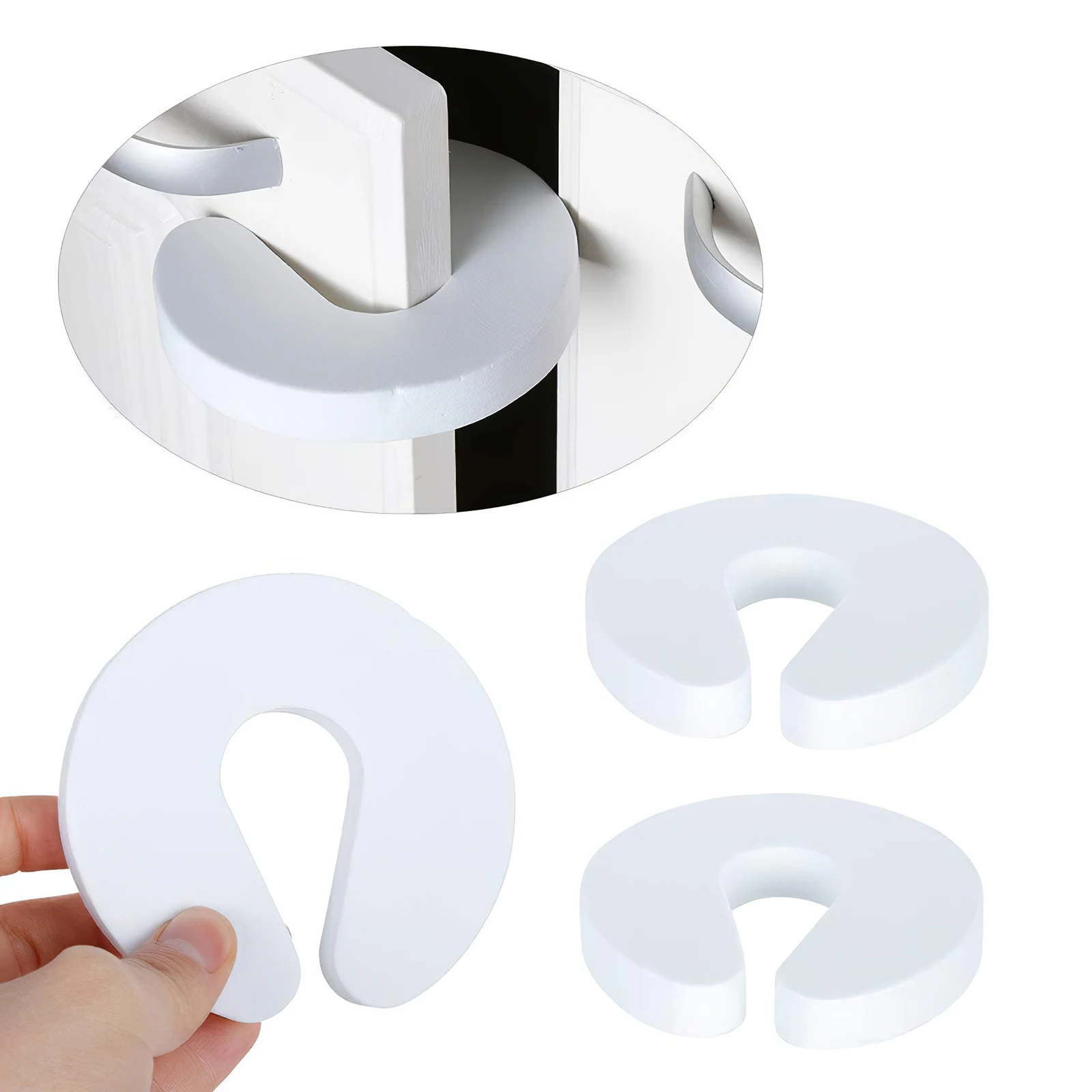 

6 Pcs Baby Safety Protection Doors Kid U Shape Finger Pinched Guard Foam Door Stopper Finger Protector Soft Door Finger Guard