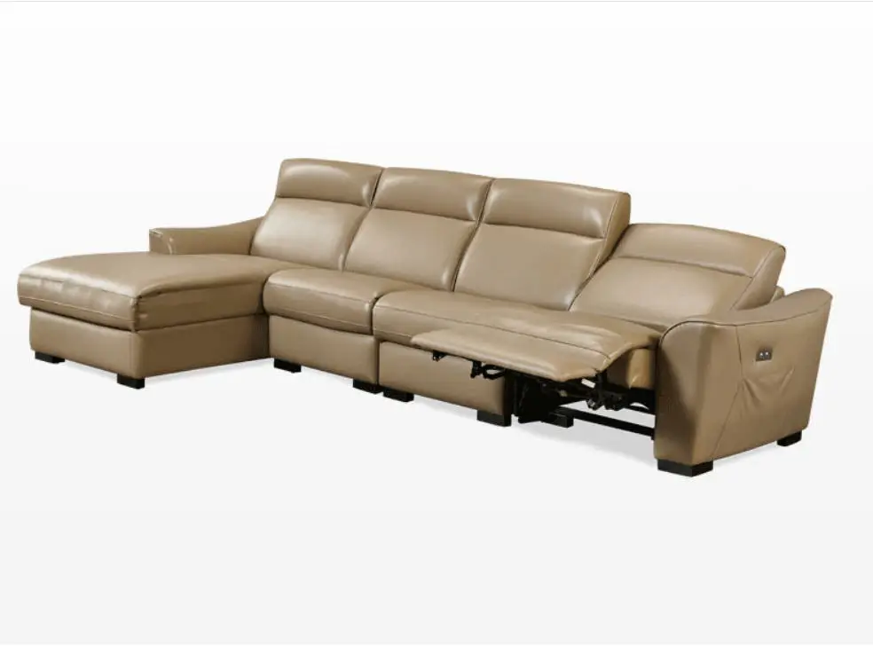 Juego de sofás eléctricos para sala de estar, sillón reclinable de cuero...