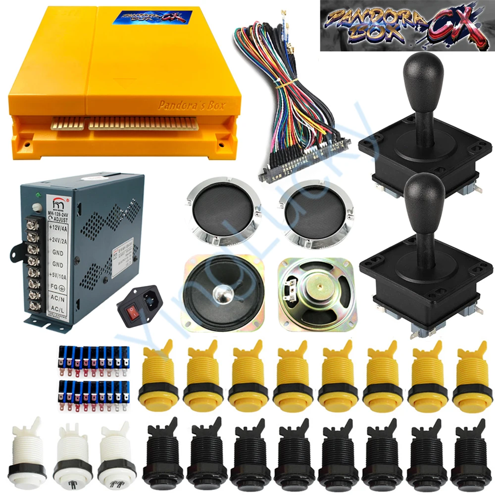 Pandora комплект 2 игрока DIY box CX 2800 в 1 Аркадный Игровой шкаф с комплектом jamma доска Happ