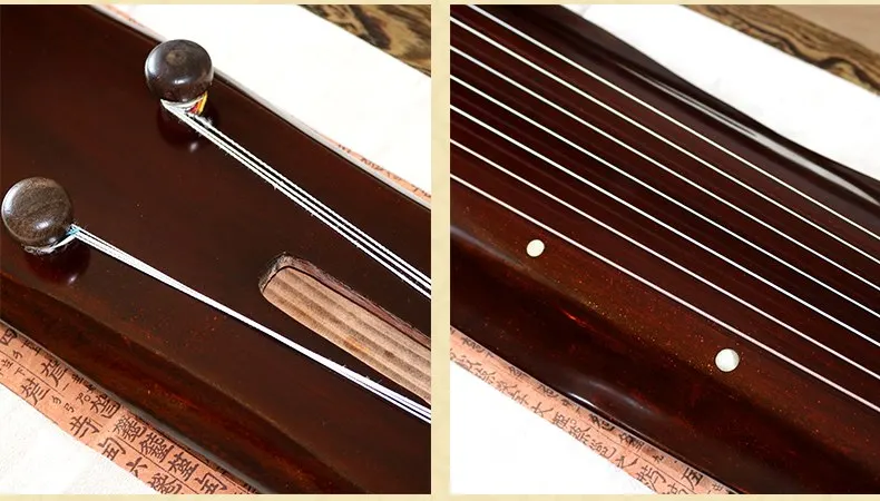 Китайский guqin jiao ye Тип Lyre китайский 7 струн древний Zither китайские Музыкальные