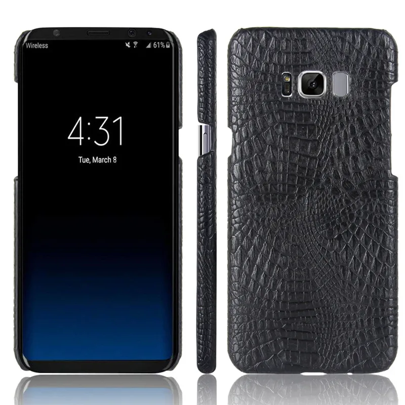 Для samsung Galaxy S8 G950F чехол крышка Жесткий для телефона из искусственной кожи S 8 плюс