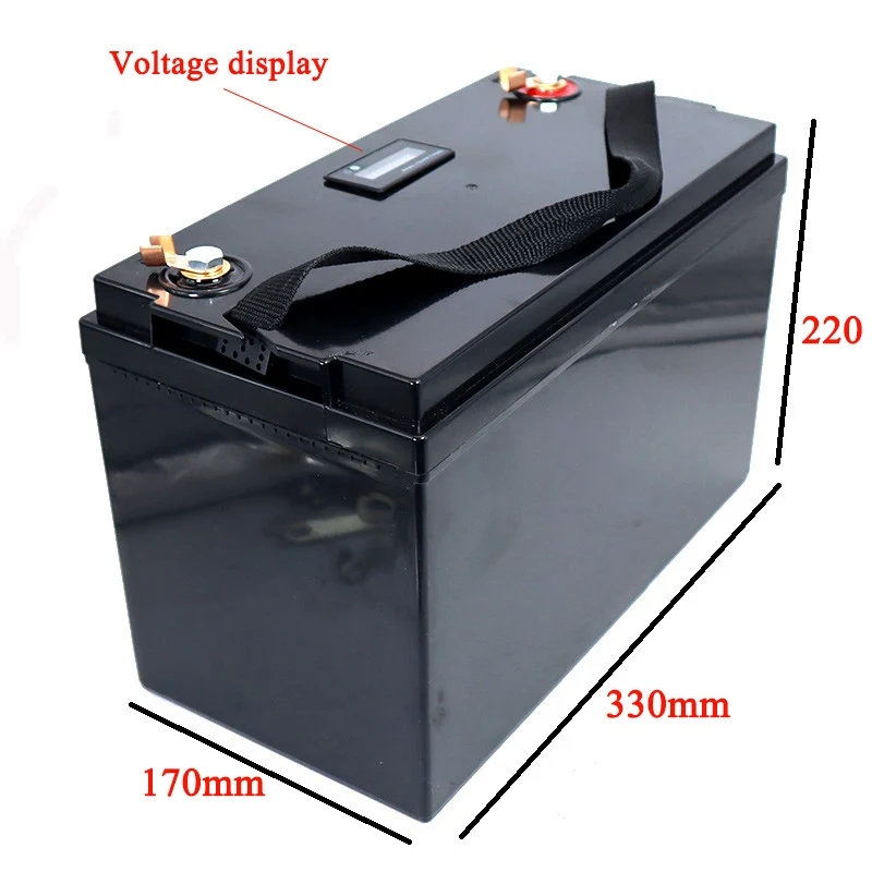12V 120AH 4S LiFePO4 Батарея 12 8 V литиевая Мощность батареи 4000 циклов для RV Кемпер гольф