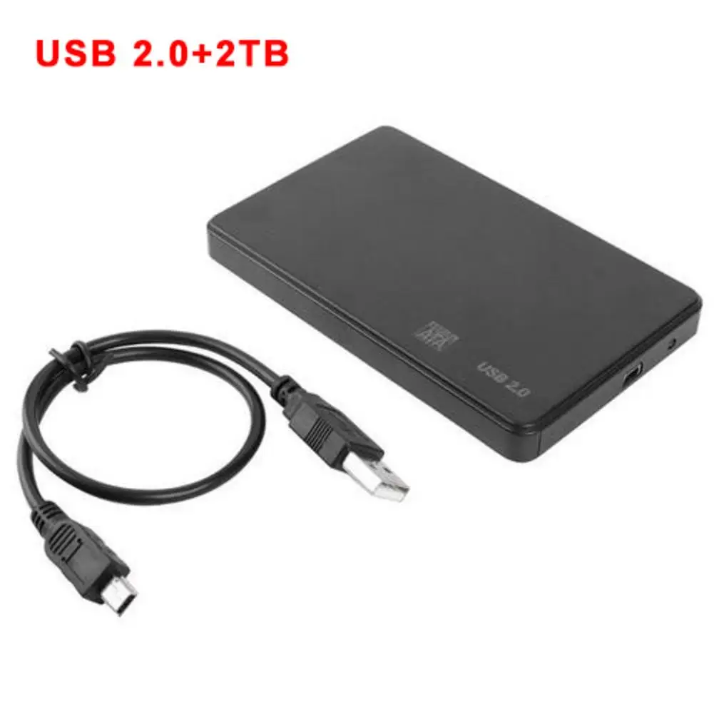 USB 2.0 2,5 дюймовый жесткий диск чехол USB3.0 SATA3.0 внешний корпус для жесткого диска поддерживает 3 ТБ передачи протокола UASP - Цвет: USB 2.0