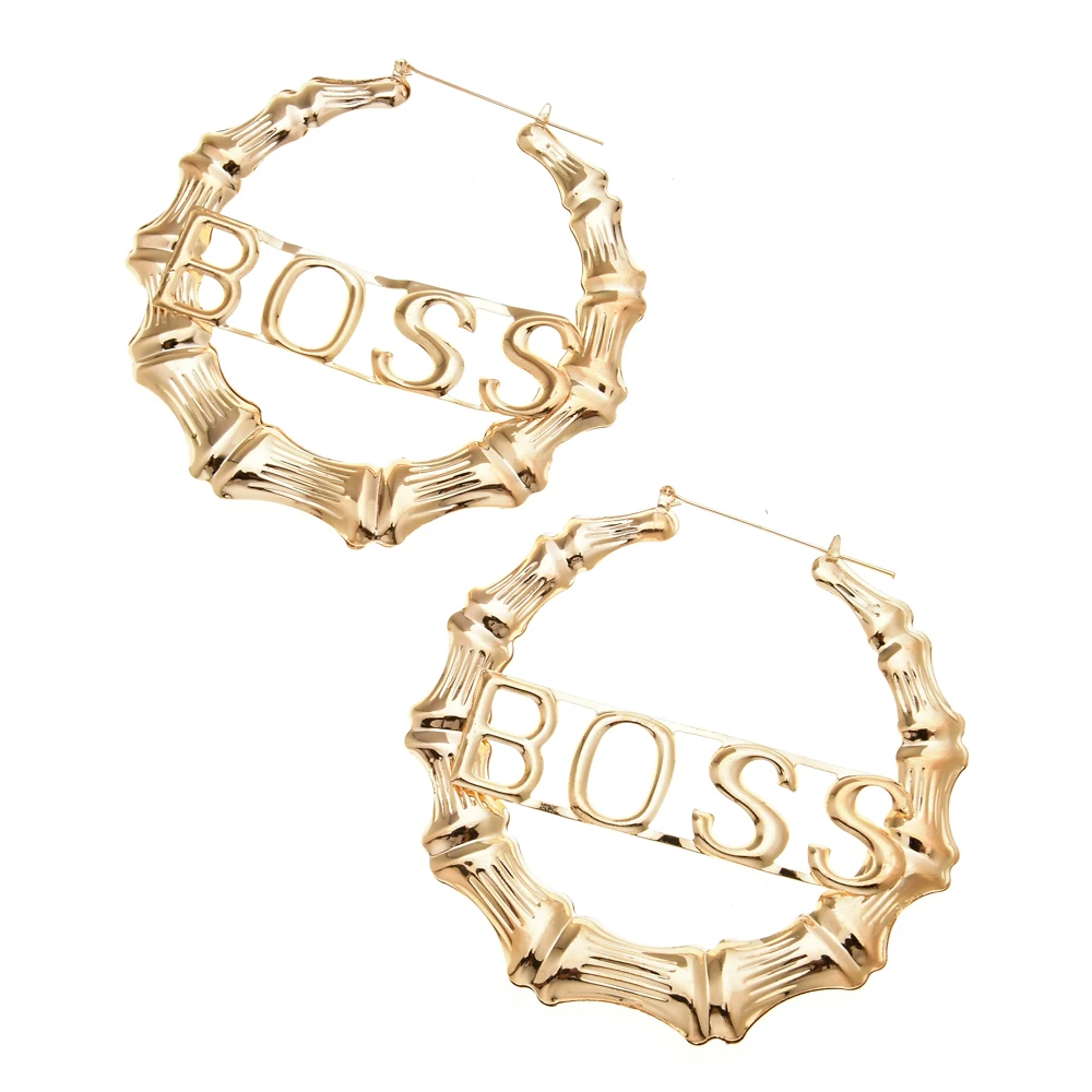 Большие серьги кольца из металла для женщин в форме сердца геометрической формы